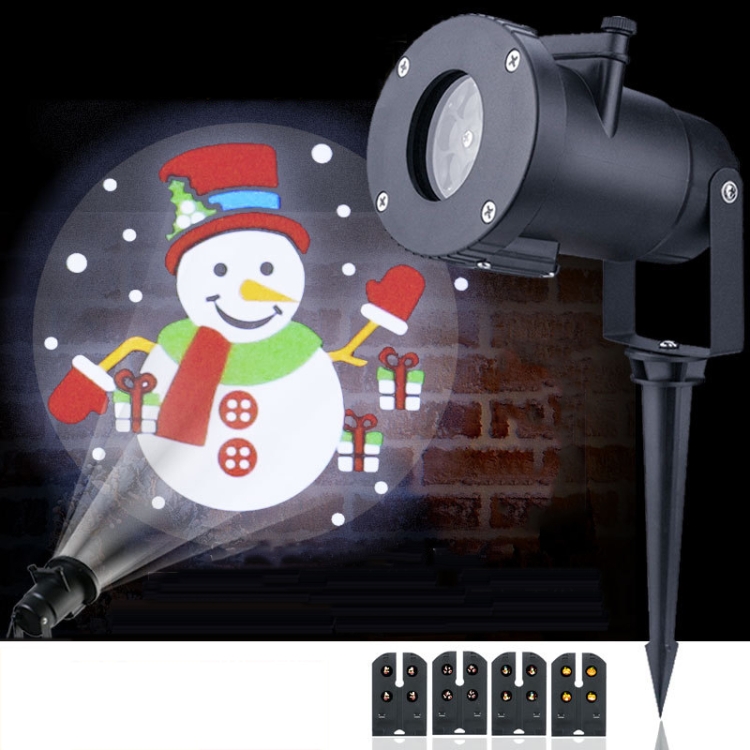 

4W LED Christmas Animation Projection Lamp Outdoor Waterproof Lawn Decorative Light EU Plug