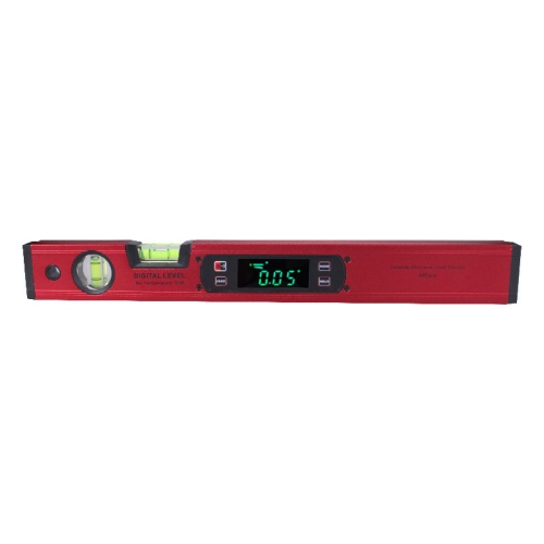 

DL1910 Digital Display Level Aluminum Alloy Multi-Function Magnetic Level Measuring Instrument(Red )