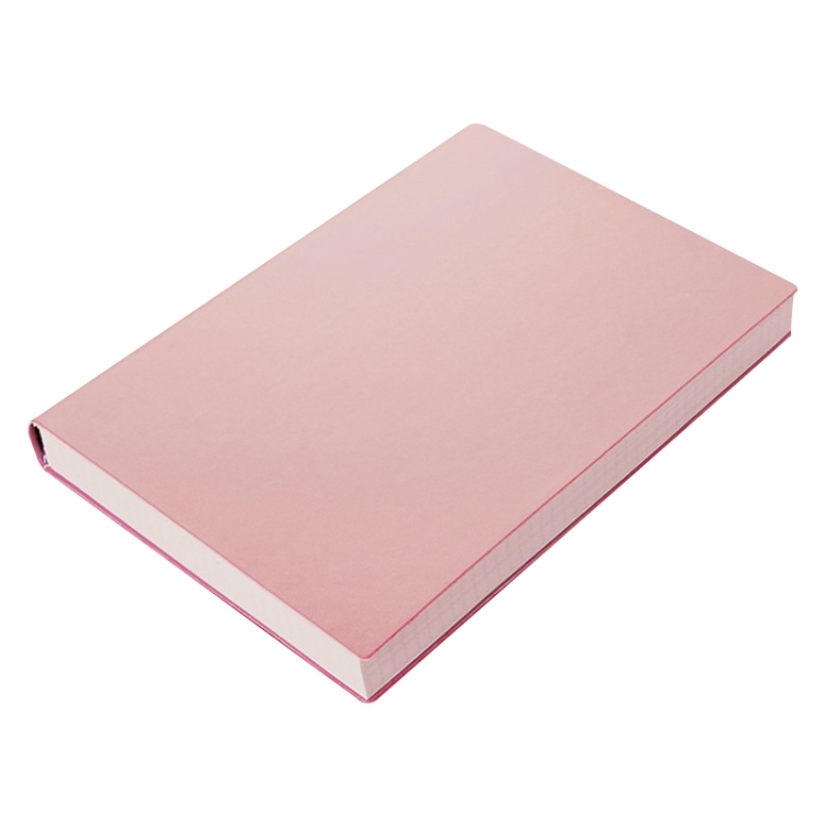 

2 PCS Thickened A5 Hand Book Soft Leather Notebook, Specification: A5(Pink Grid)