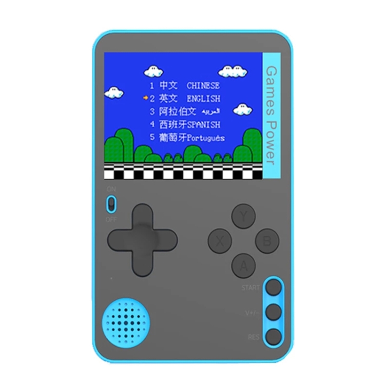 

RS-60 Ultra-Thin Card Handheld Game Console with 2.4 inch Screen & 500 Retro Games(Blue)
