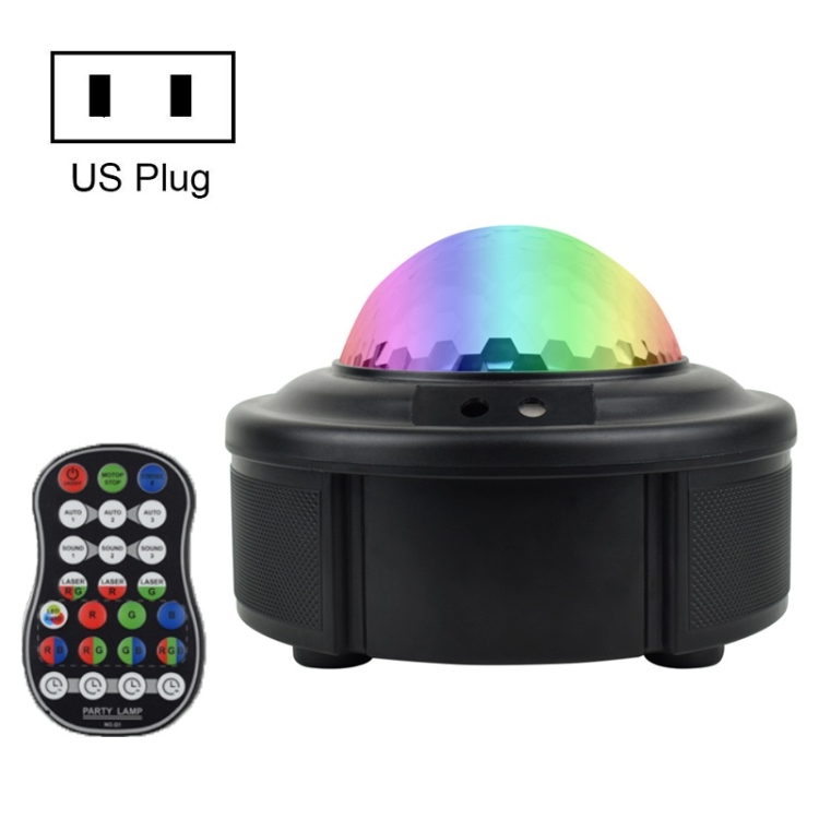 

10W Mini Laser Light Magic Ball Projector Light Sound Control Flash Stage Light(US Plug)