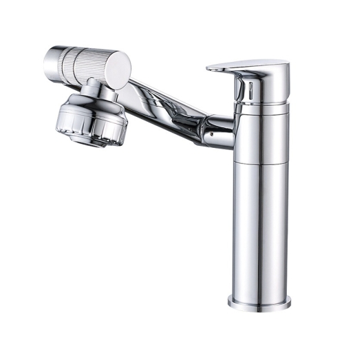 

Universal Swivel Faucet Bathroom Hot & Cold Dual-Out Mode Faucet, Specification: Short HT-805065