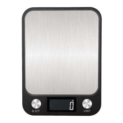 

Small Kitchen Food Scale Stainless Steel Electronic Kitchen Scale 5kg/1g (Battery English Version Black)