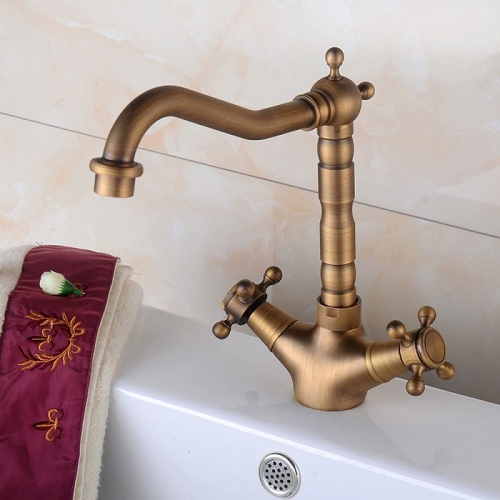 

Basin Rotatable Faucet Single Hole Hot And Cold Copper Faucet