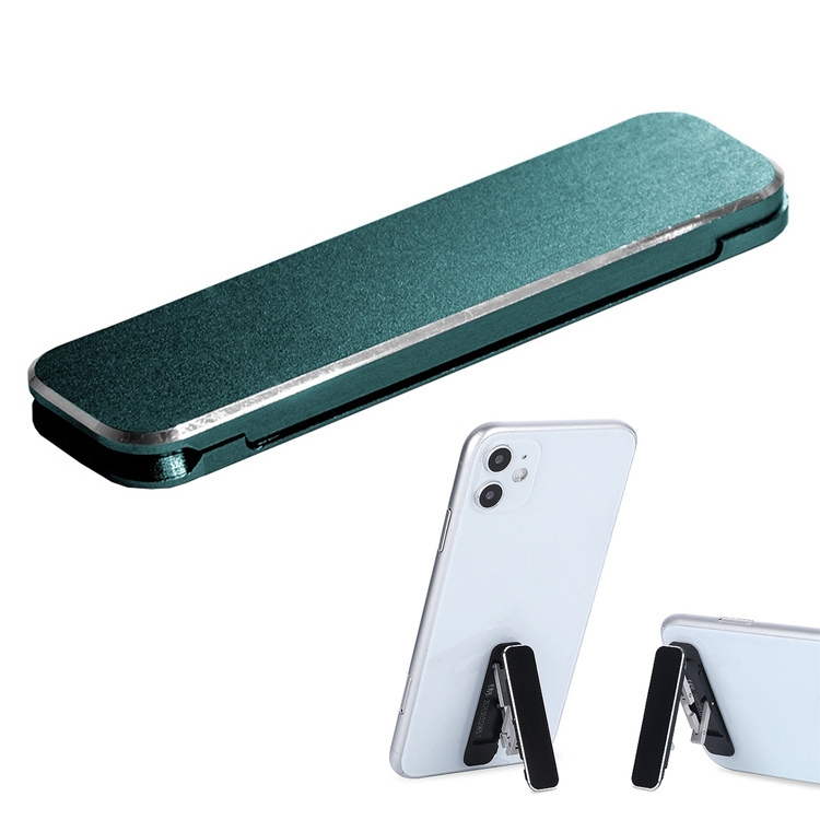 

Aluminum Alloy Is Ultra-Thin Mobile Phone Lazy Bracket Multi-Angle Support Function Mini Ring Buckle Desktop Bracket(Dark Green)