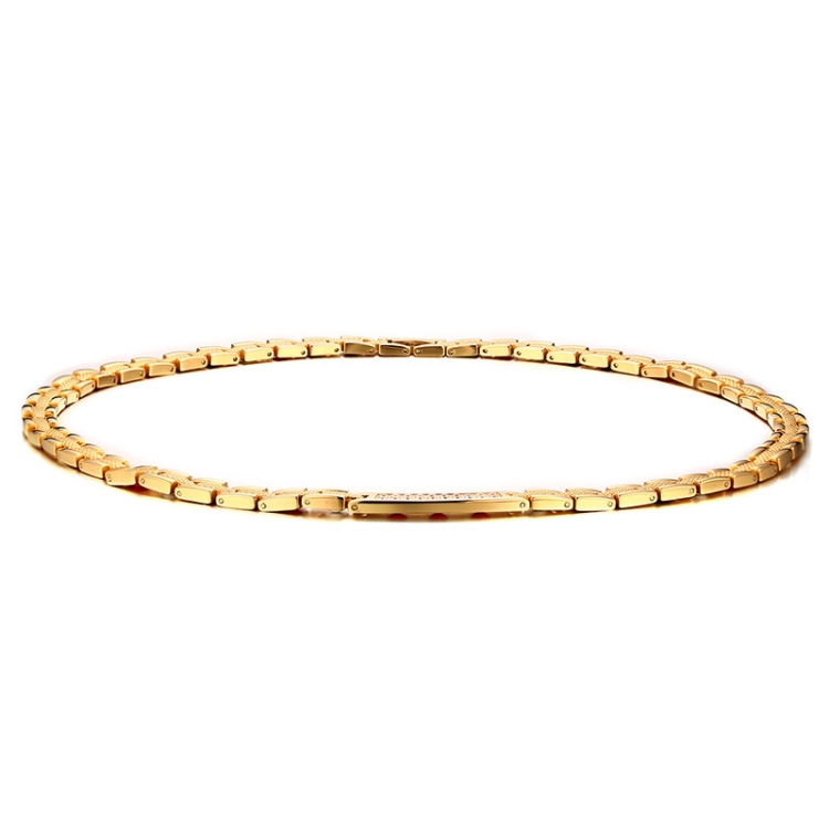 

CNC-002 Titanium Steel Zircon Magnetic Necklace Jewelry