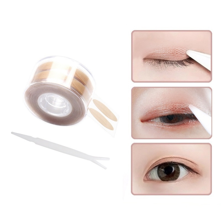 

3 PCS Lace Mesh Double-Sided Seamless Invisible Natural Waterproof Double Eyelid Sticker(Roll Grid-L Type)