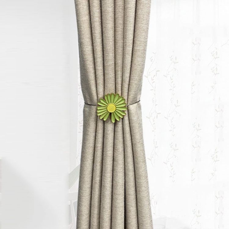

NYJ015 2 PCS Small Daisy Simple Magnet Curtain Buckle(Green)