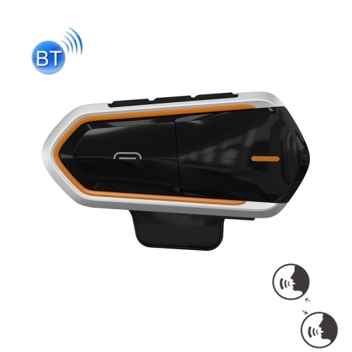 

BT-S2 Helmet Bluetooth Headset FM Radio/CSR Full Duplex Walkie Talkie(Black Orange)
