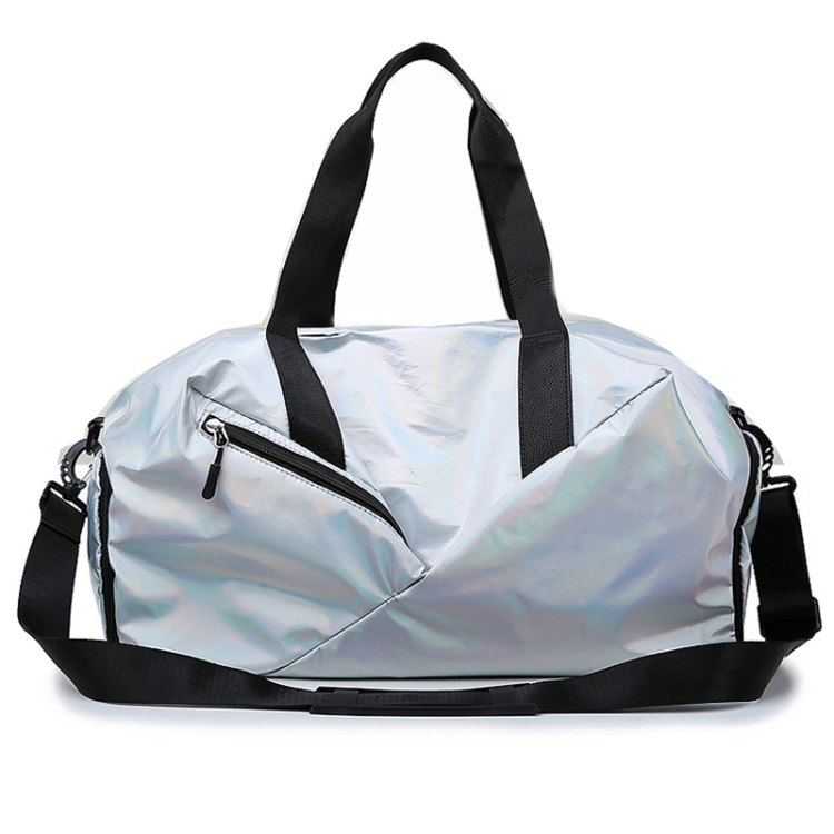 

Short-Distance Travel Bag Portable Large-Capacity Lightweight Sports Gym Bag Luggage Bag(Silver )