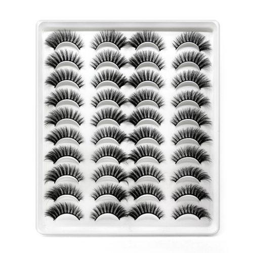 

20 Pairs Of Thick False Eyelashes Handmade 3D False Eyelashes, Specification: 20-1