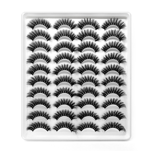 

20 Pairs Of Thick False Eyelashes Handmade 3D False Eyelashes, Specification: 20-3