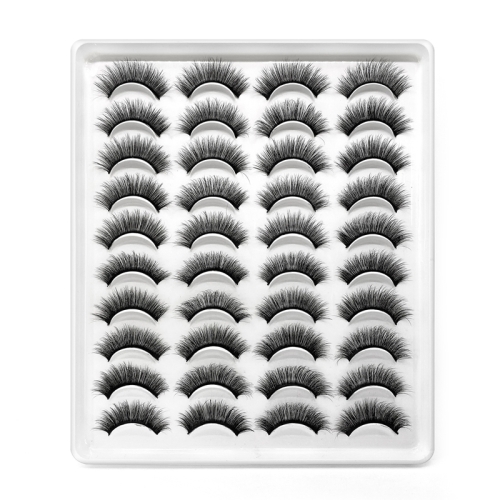 

20 Pairs Of Thick False Eyelashes Handmade 3D False Eyelashes, Specification: 20-4
