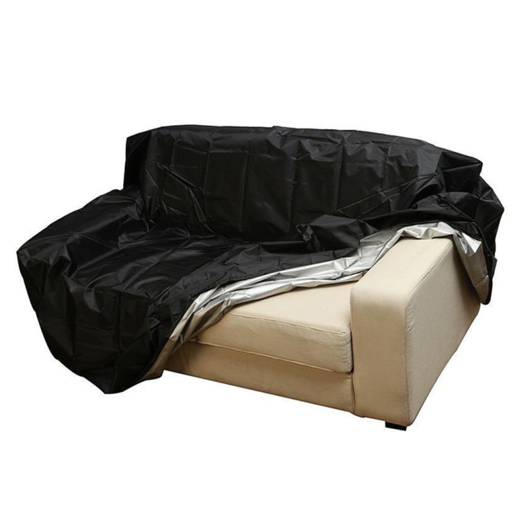 

Outdoor Bench Dust Cover Furniture Cover, Size: 4 Seats 190x66x89cm(210D Outer Black Inner Silver)