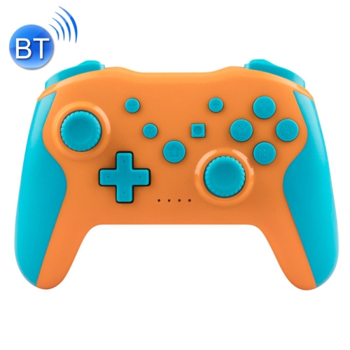 

NS009 6-Axis Vibration Burst Wireless Bluetooth Gamepad For Switch Pro(Orange Blue)