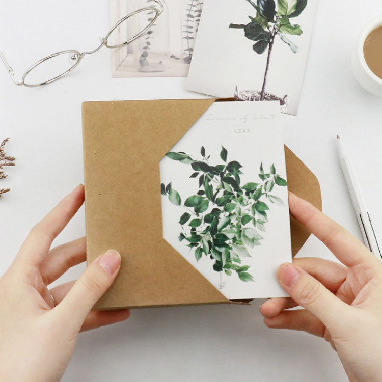 

Leaf Plant Pattern Annotation Card Postcard Chic Style Gift