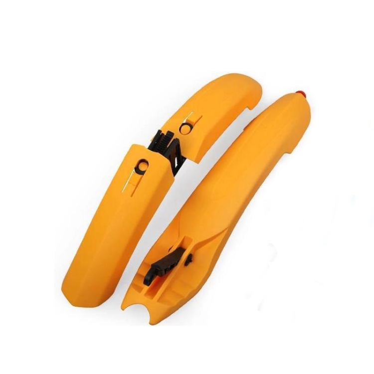 

Bicycle Fender With LED Taillights Mountain Bike Fender Quick Release 26 Inch Riding Accessories(Orange)