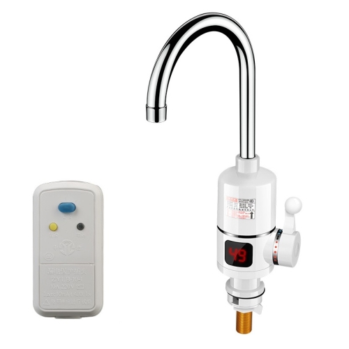 

Digital Display Electric Heating Faucet Instant Hot Water Heater EU Plug Digital Elbow With Leakage Protection