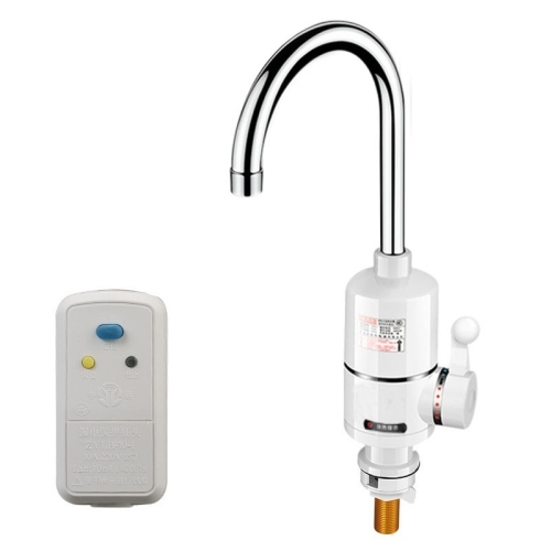 

Digital Display Electric Heating Faucet Instant Hot Water Heater EU Plug Lamp Display Elbow With Leakage Protection