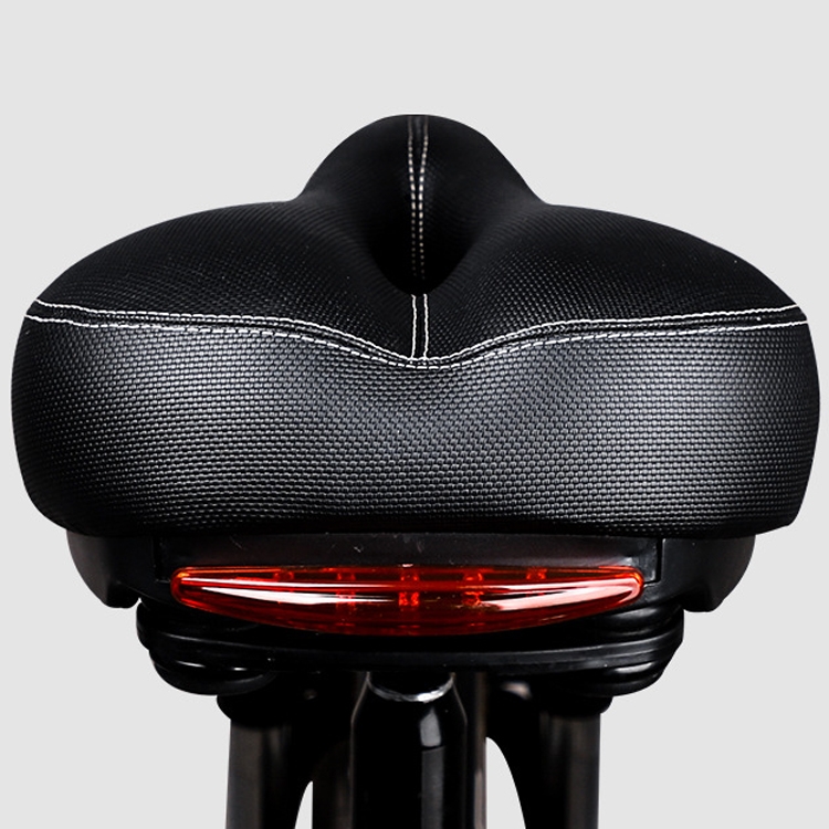 

Bicycle Seat With Taillights With Light Mountain Bike Bicycle Saddle Seat Cushion(Black)