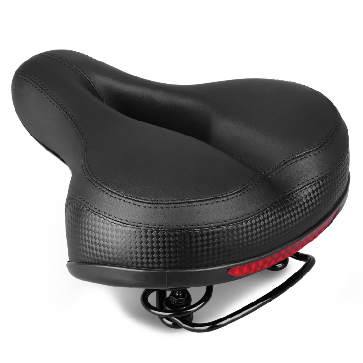 

Reflective Spring Saddle Mountain Bike Seat Bicycle Seat Bicycle Seat(Black)