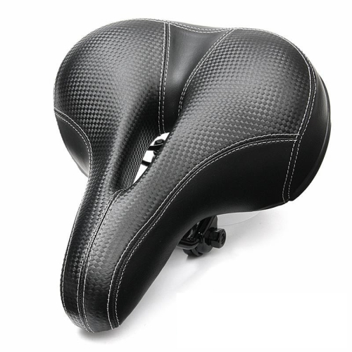 

Mountain Bike Seat Comfortable Bike Seat Thick Soft Elastic Sponge(Black)