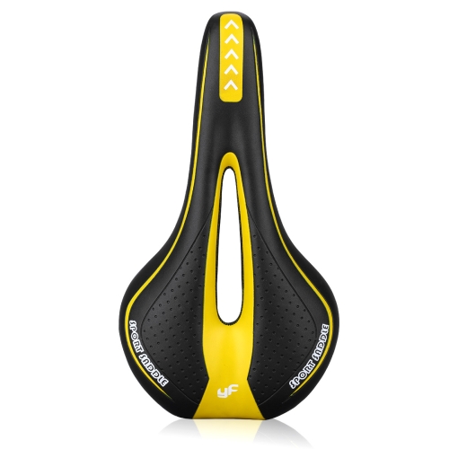 

YAFEE YF-1018 Mountain Bike Saddle Bicycle Riding Saddle Bicycle Saddle(Black Yellow)