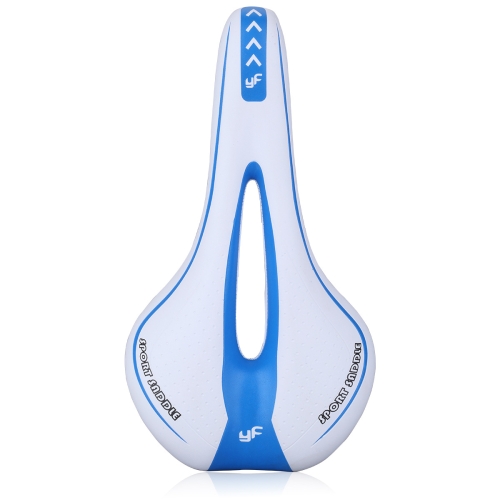 

YAFEE YF-1018 Mountain Bike Saddle Bicycle Riding Saddle Bicycle Saddle(White Blue)