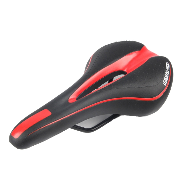 

Mountain Bike Saddle Road Bike Folding Car Seat Cushion Cycling Equipment, Colour: Black Red(No Standard)
