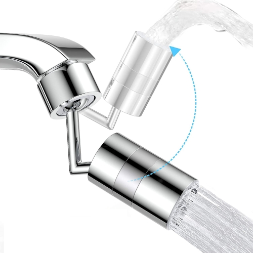 

720-Degree Universal Rotating Faucet Anti-Splash Spout Filter Dual-Function Faucet, Specification: Three Sections