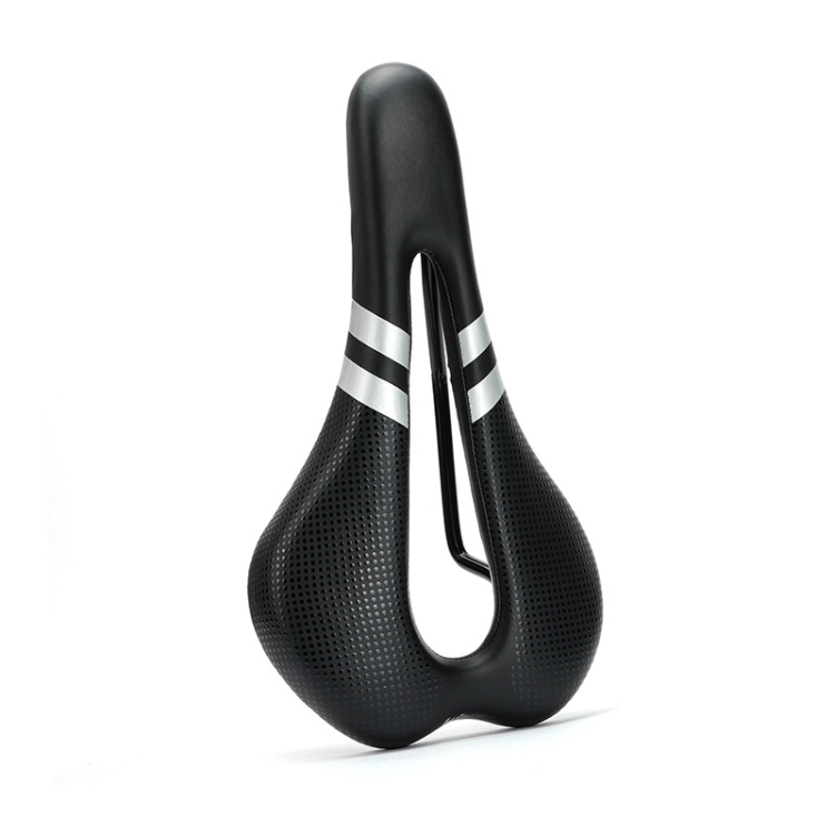 

Mountain Bike Seat Road Bike Saddle Bicycle Seat Hollow Seat(Silver)