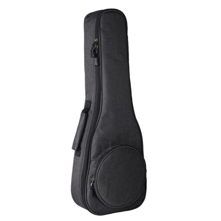 

UK-12 23 Inch Ukulele Storage Bag Plus Cotton Padded Anti-Fall Backpack(Dark Gray)