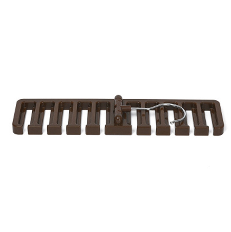 

2 PCS Household Belt Storage Rack Scarf Silk Scarf Tie Hanger Multifunctional Hook(Brown)