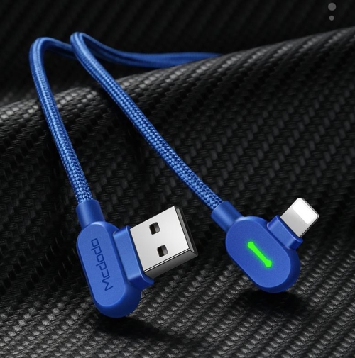 

MCDODO 2A USB to 8 Pin Fast Charging Data Cable, Length:0.5m(Blue)
