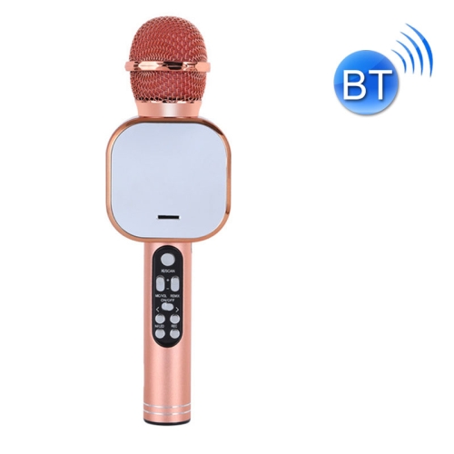 

Q009 Mobile Phone Karaoke Computer Home Wireless Bluetooth Microphone Audio Integrated Microphone(Rose Gold)