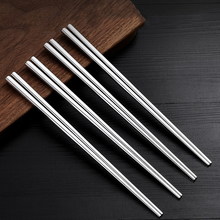 

5 Pairs 304 Stainless Steel Chopsticks Household Non-Slip Chopsticks