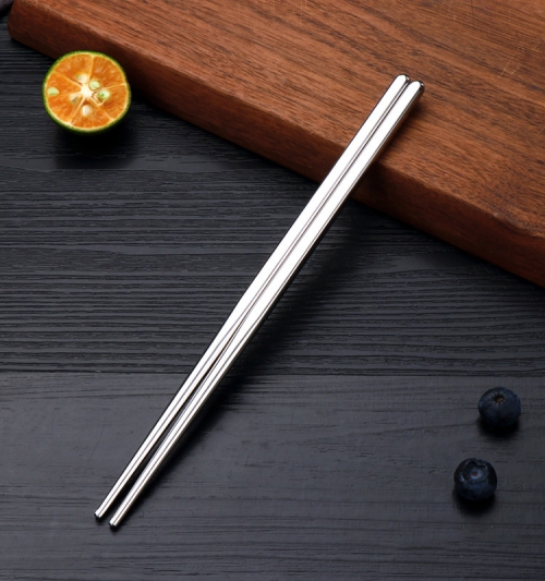 

10 Pairs 304 Stainless Steel Chopsticks Non-Slip Tableware Adult Chopsticks