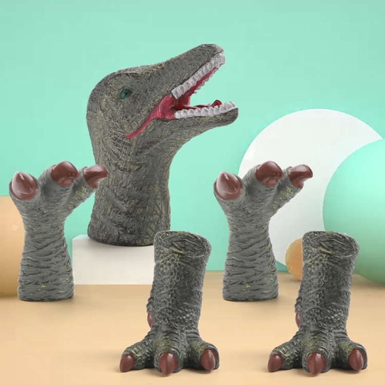 

Children Dinosaur Toy Soft Rubber Finger Doll Cartoon Dinosaur Model Parent-Child Toy, Style: Ornithosaurus