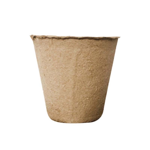 

50 PCS Environmentally Friendly Practical Recyclable Paper Nursery Cups Straight Pulp Molded Flower Pots(Succulent Flower Pot)