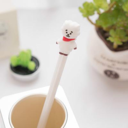 

2 PCS Creative Cartoon Stereo Gel Pen Black Signature Ballpoint Pen Cute Stationery Small Gift(Lamb)