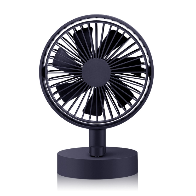 

Desktop Shaking Head Fan Portable Household Usb Charging Small Fan(Navy)