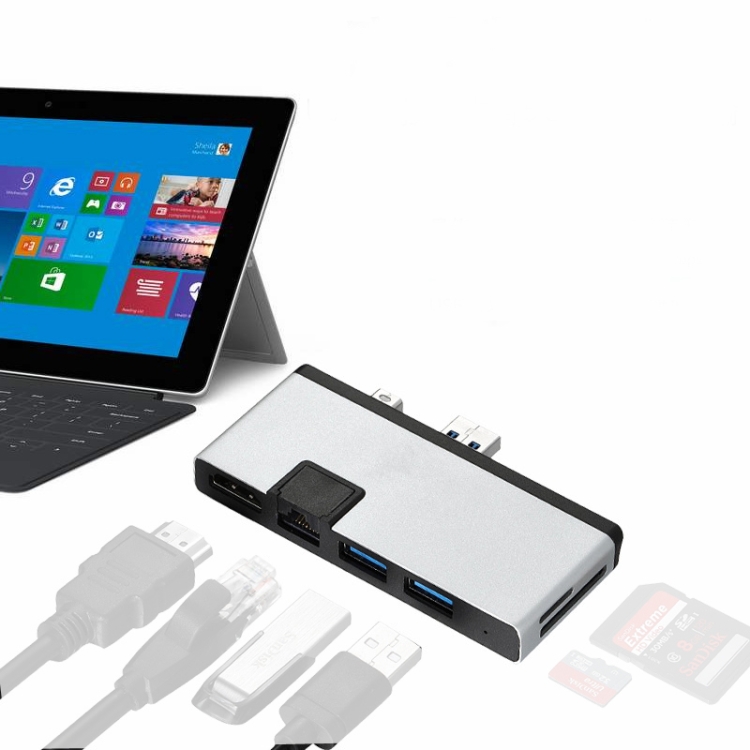 

Multifunctional USB 3.0 HUB Docking Station for Microsoft Surface Pro