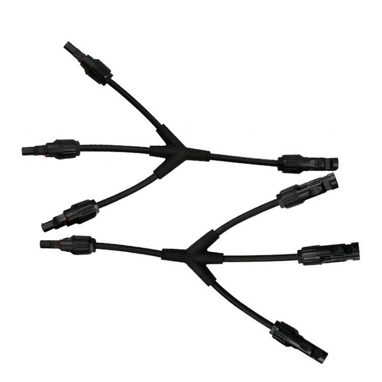 

1 Pair MC4 Four-way Y Type MC4 Photovoltaic Connector Solar Branch Connector Solar Panel Male And Female Plug Accessories