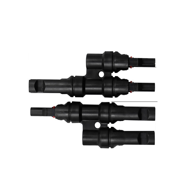 

1 Pair MC4 Three-way T Type MC4 Photovoltaic Connector Solar Branch Connector Solar Panel Male And Female Plug Accessories