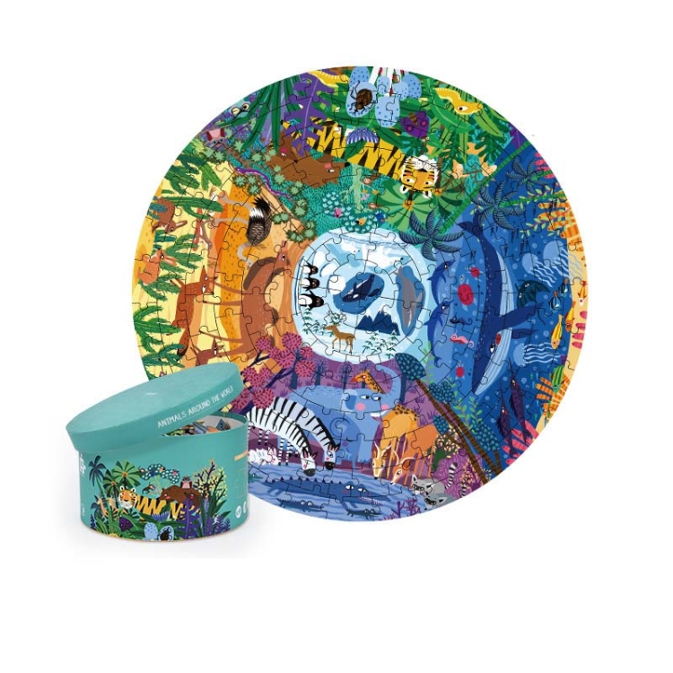

MiDeer Children Educational Early Education Paper Picture Puzzle Toy 150 PCS / Set(World Animals)