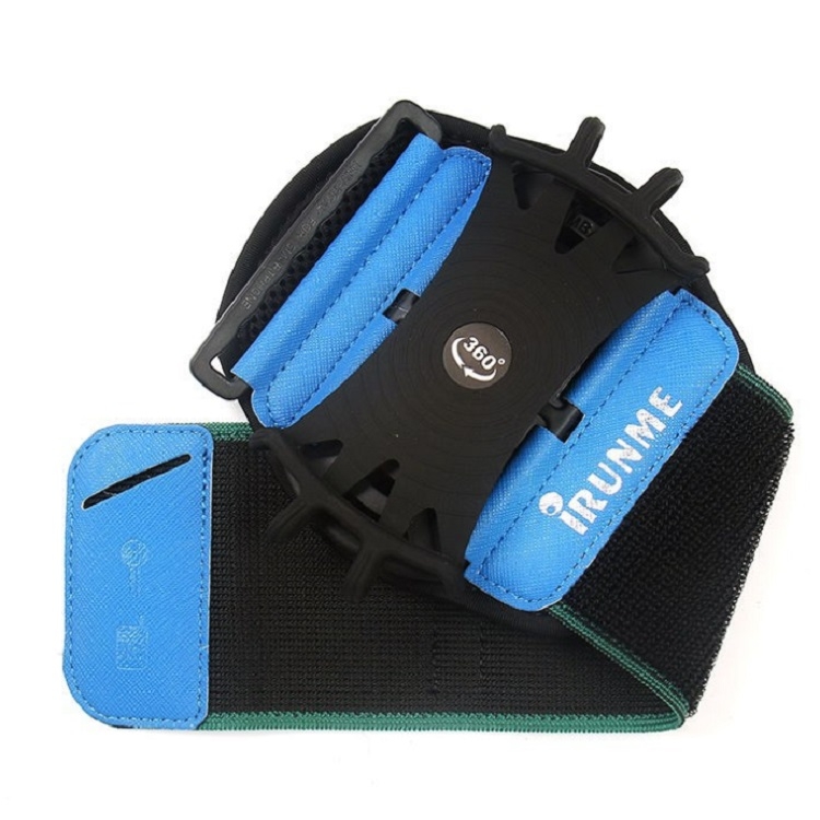 

360 Degree Rotatable Universal Sports Wristband Express Takeaway Navigation Wrist Bag(Blue)