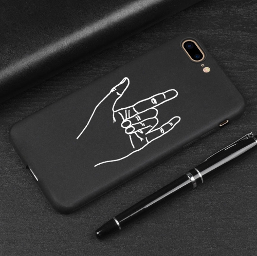 

Creative Facial Expression & Gesture Soft TPU Case for iPhone 7 Plus / 8 Plus(B)