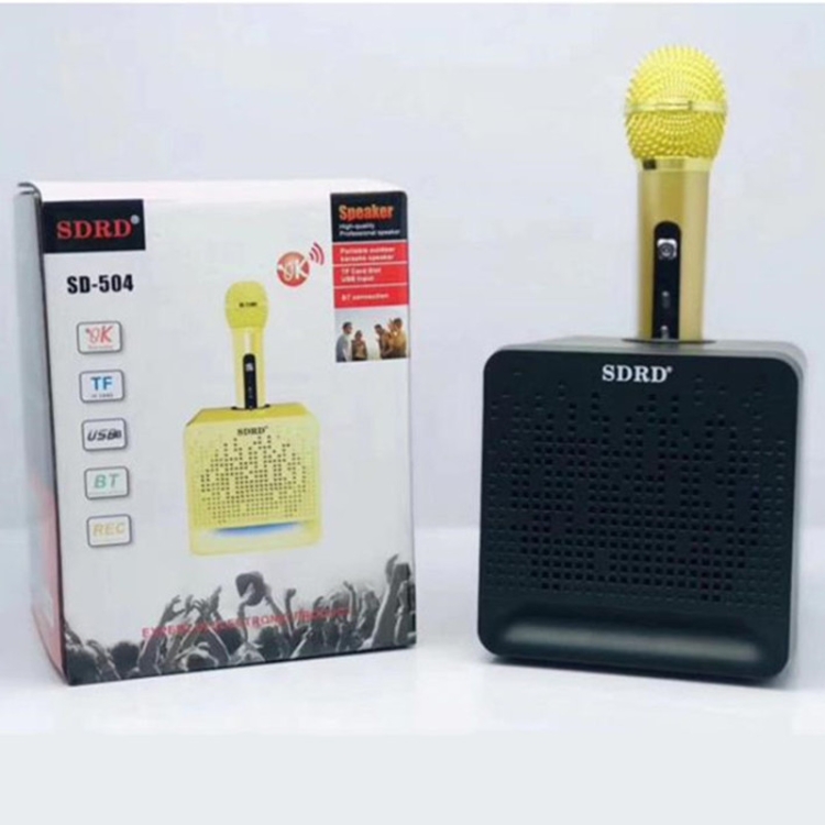 

SDRD SD-504 Family KTV Portable Wireless Live Microphone Speaker(Black)