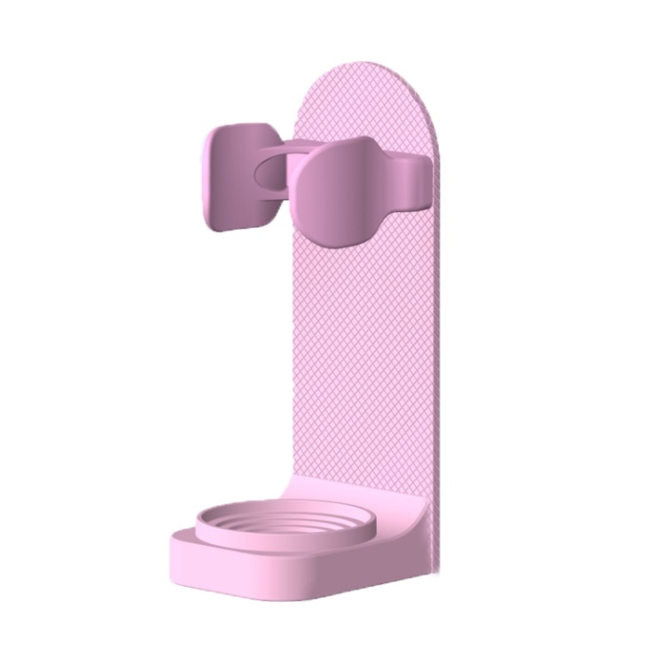 

7 PCS Spiral Shading Electric Toothbrush Storage Rack Wall-Mounted Non-Slip Adjustable Electric Toothbrush Holder, Colour: Pink