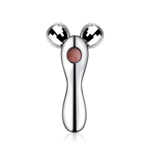 

3D Manual Roller Facial Lifting Beauty Instrument Micro Current Massage Face-lifting Instrument(Silver)